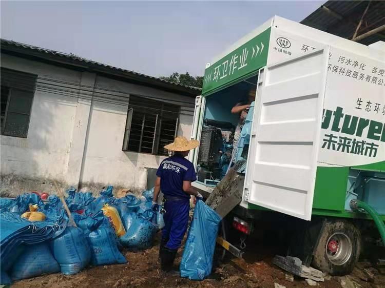 厚街镇工业污泥压干处理